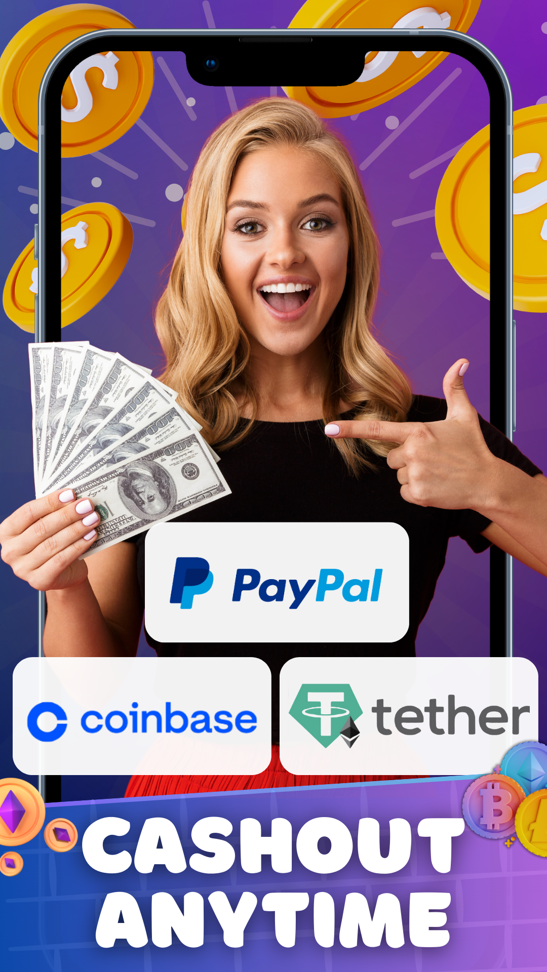 اسکرین شات 3 بازی Crypto Shot - Earn Crypto