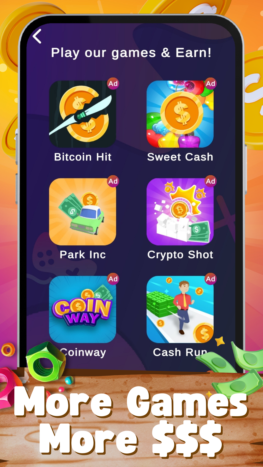 اسکرین شات 6 بازی Nuts Bolts Sort - Earn Money