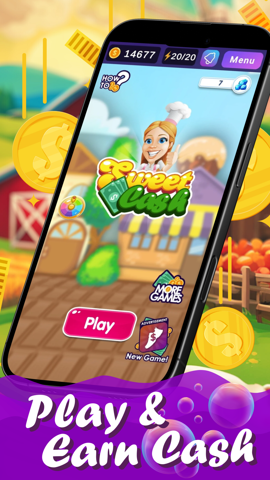 اسکرین شات 1 بازی Sweet Cash - Earn Money