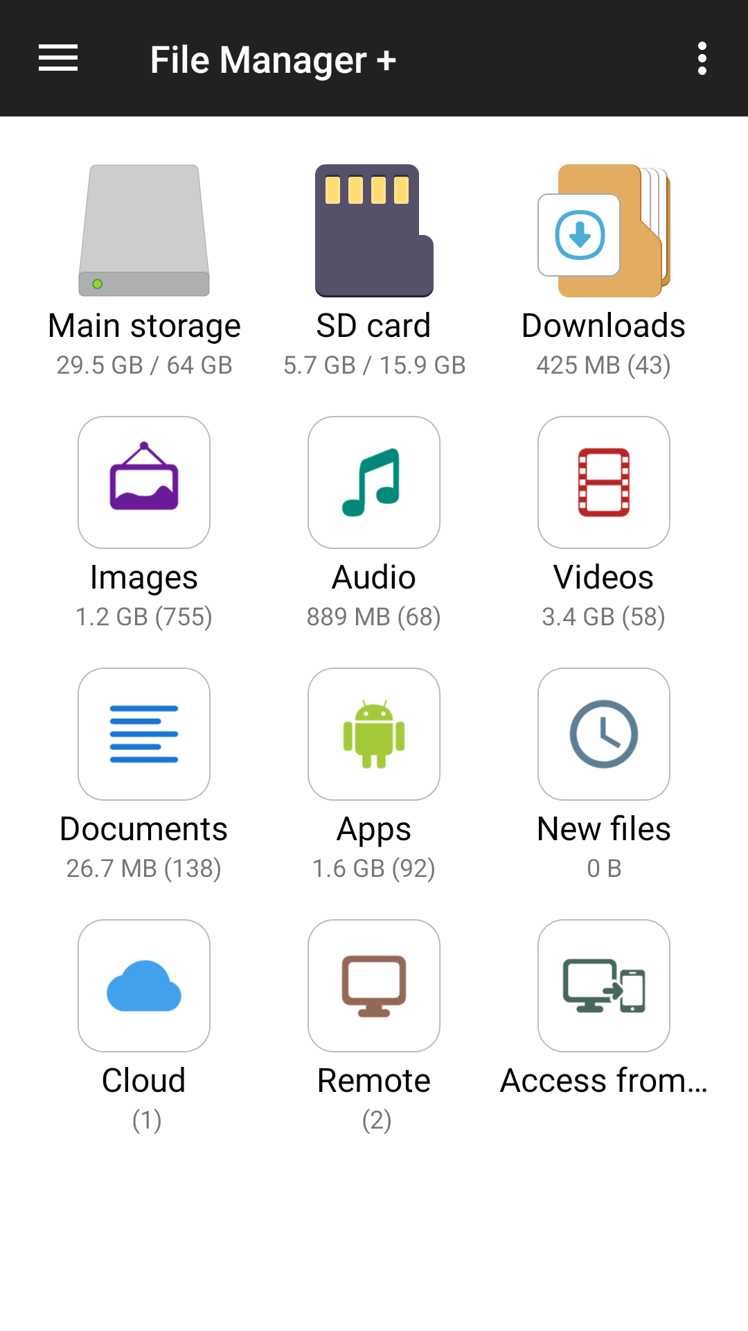 اسکرین شات 1 برنامه File Manager