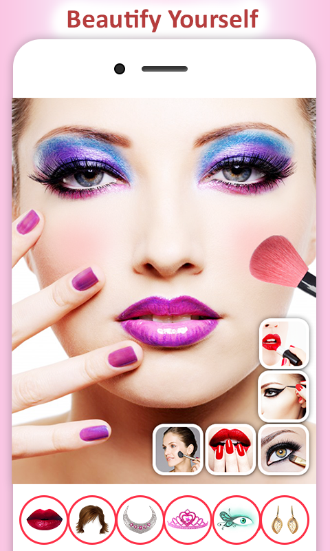 اسکرین شات 4 برنامه You Makeup Photo Editor