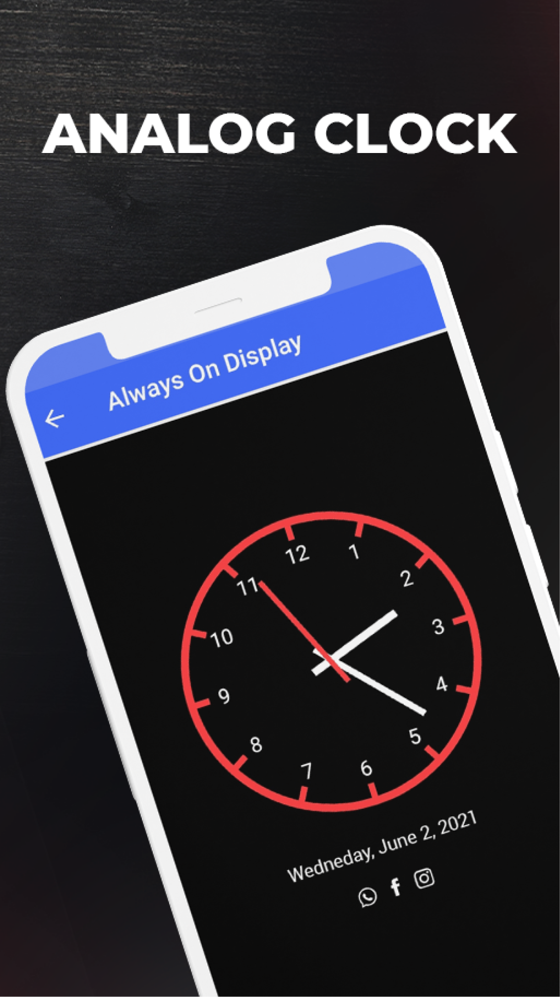اسکرین شات 2 برنامه Always on Display Amoled Clock