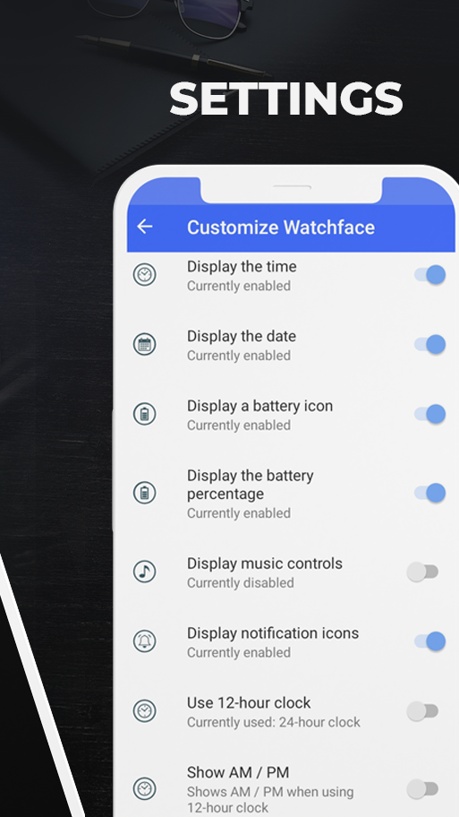 اسکرین شات 3 برنامه Always on Display Amoled Clock