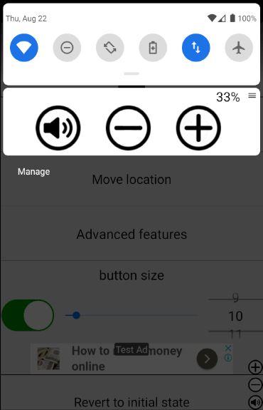 اسکرین شات 3 برنامه Always visible volume button