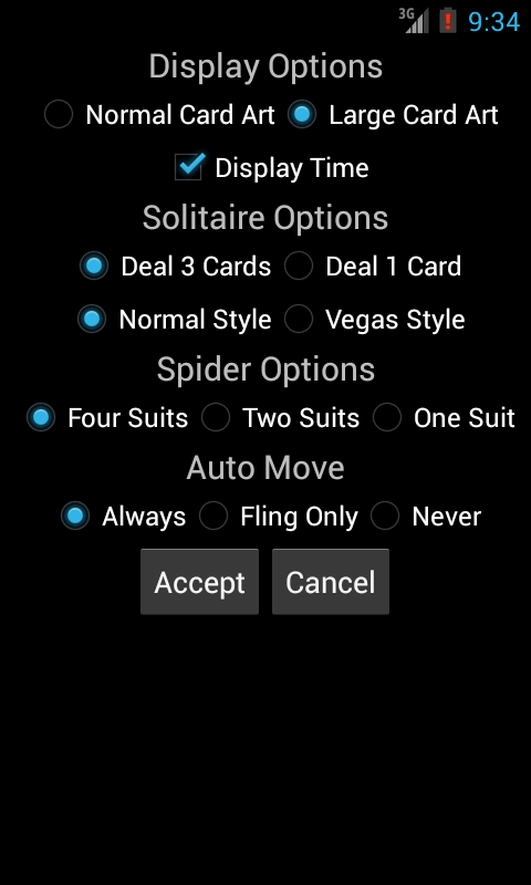 اسکرین شات 3 بازی Solitaire