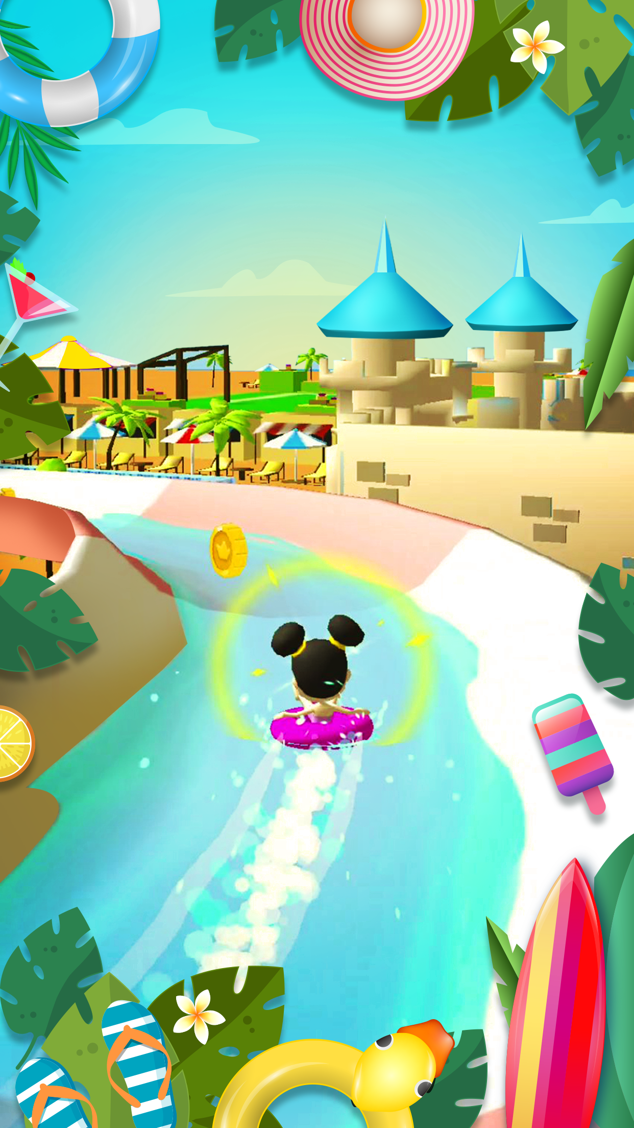 اسکرین شات 5 بازی Waterpark: Slide Race