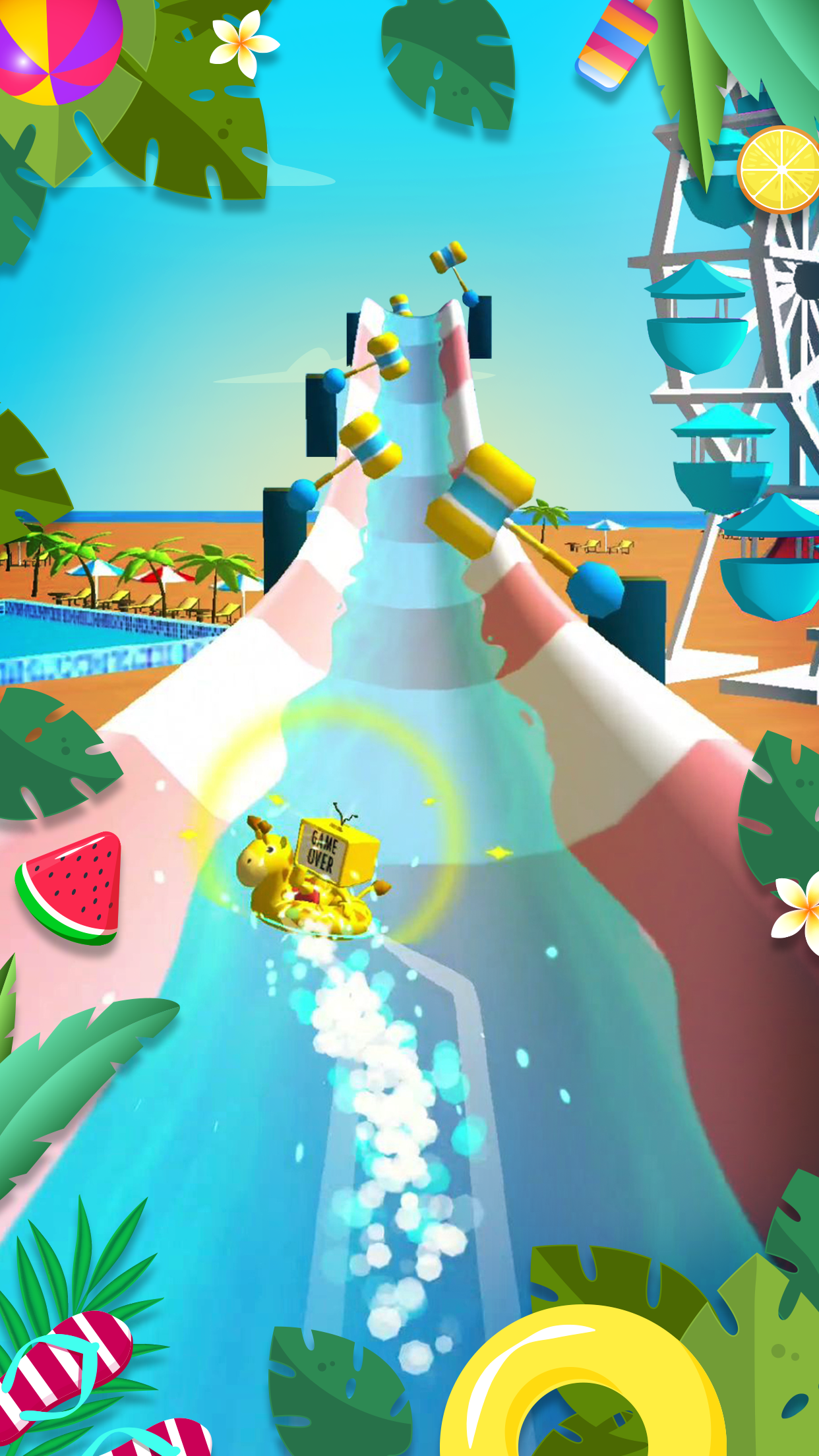 اسکرین شات 4 بازی Waterpark: Slide Race