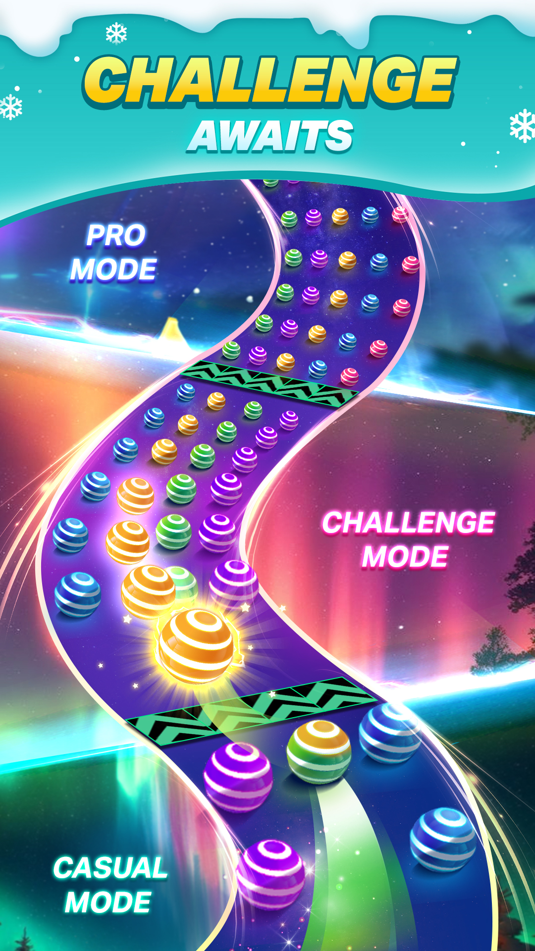 اسکرین شات 3 بازی Dancing Road Color Balls Match