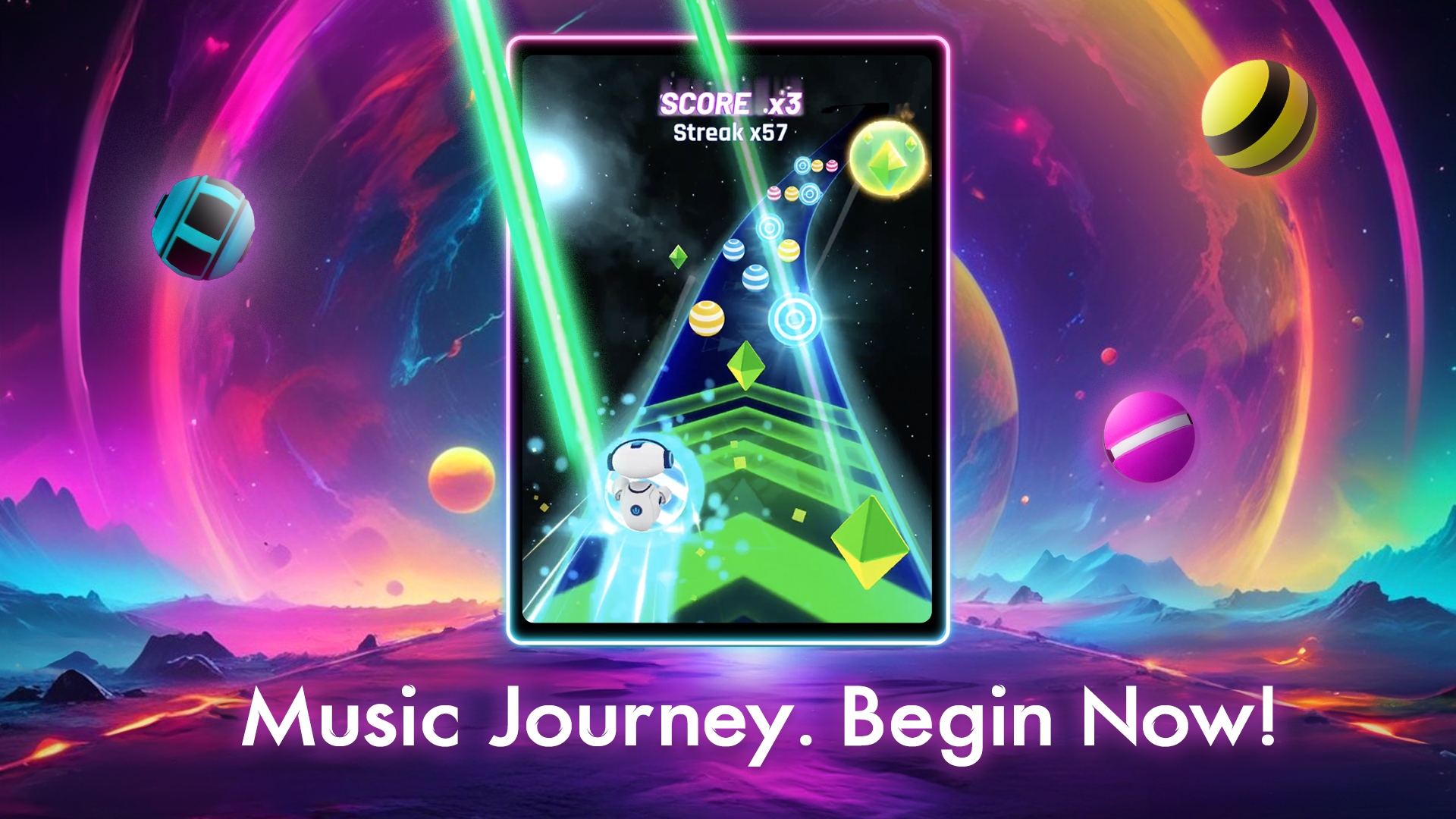 اسکرین شات 8 بازی Dancing Road: Color Ball Run!