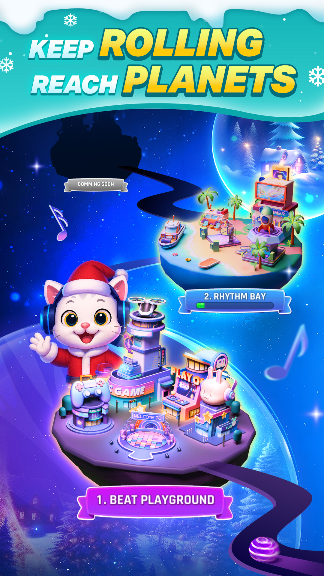 اسکرین شات 4 بازی Dancing Road Color Balls Match