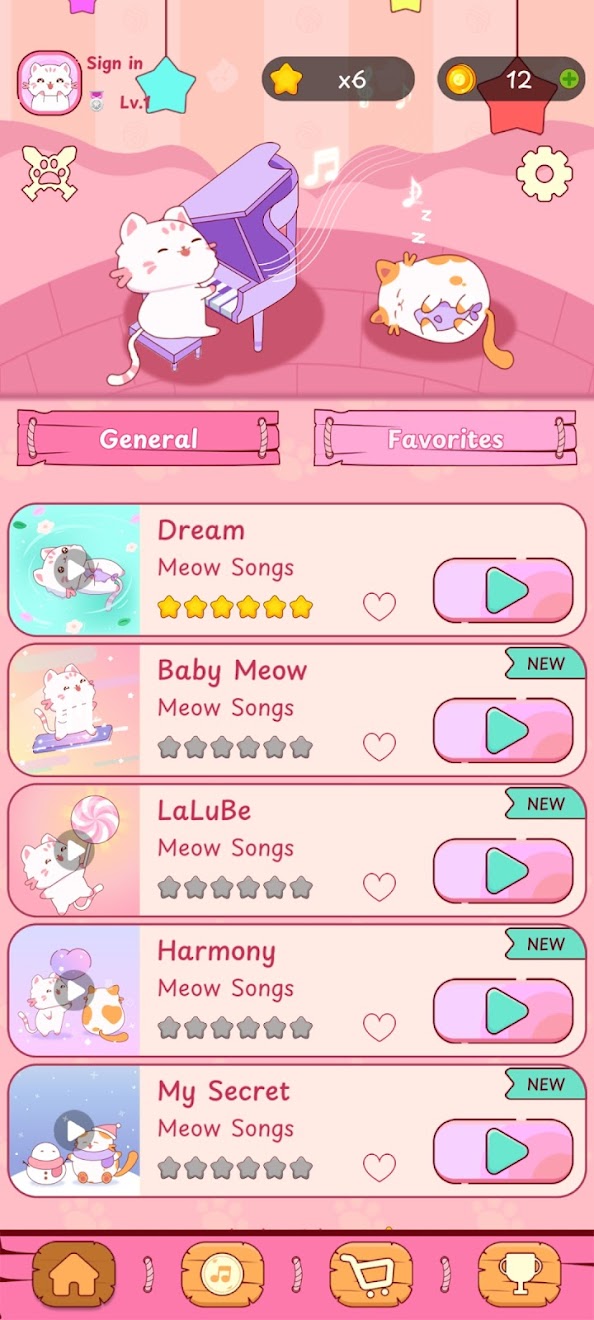اسکرین شات 2 بازی Magic Cat Tiles - Cute Piano