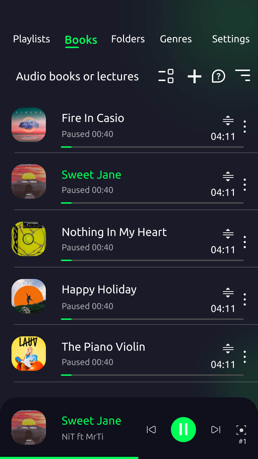 اسکرین شات 3 برنامه Music player
