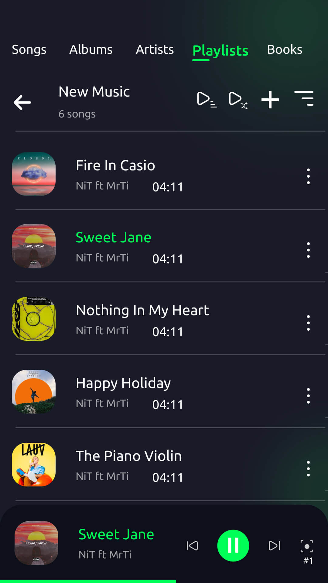 اسکرین شات 7 برنامه Music player