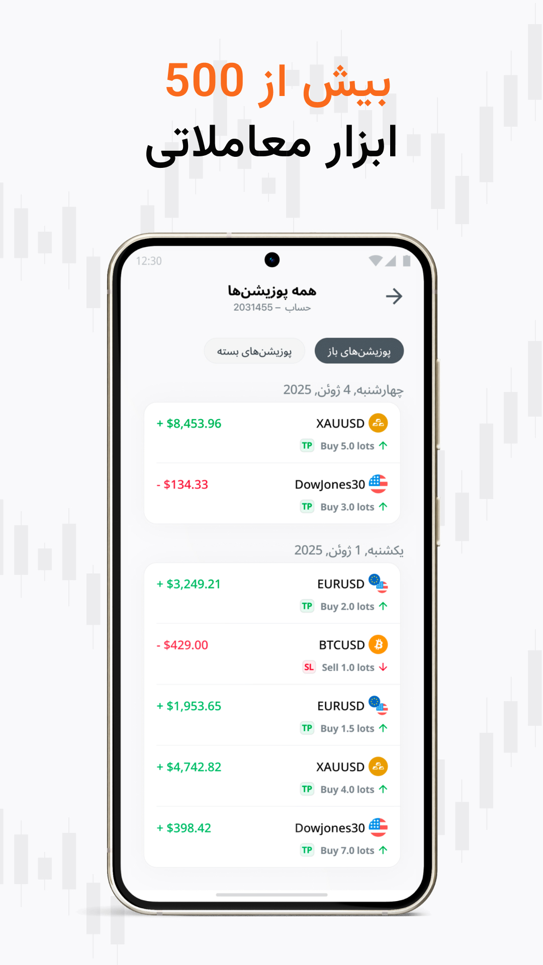 اسکرین شات 5 برنامه ‏‏کارگزاری / بروکر آمارکتس