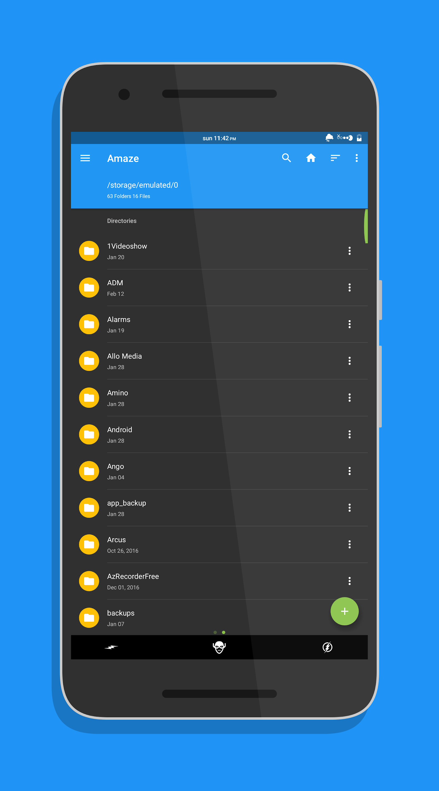 اسکرین شات 1 برنامه Amaze File Manager
