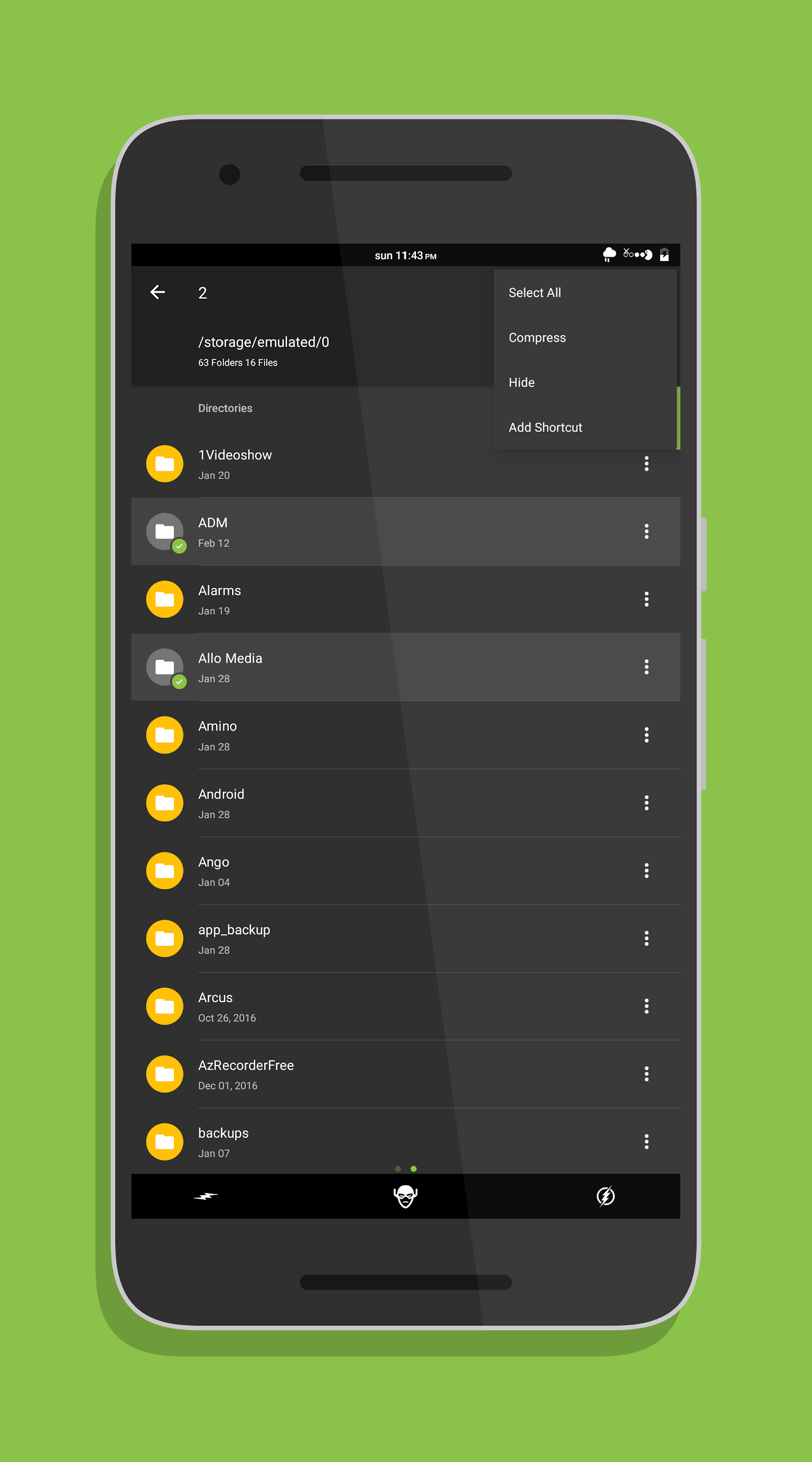 اسکرین شات 2 برنامه Amaze File Manager
