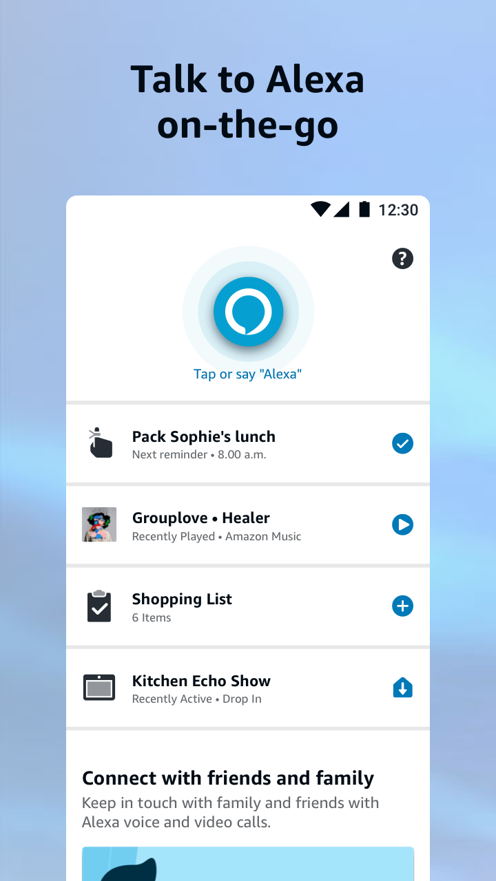 اسکرین شات 1 برنامه Amazon Alexa