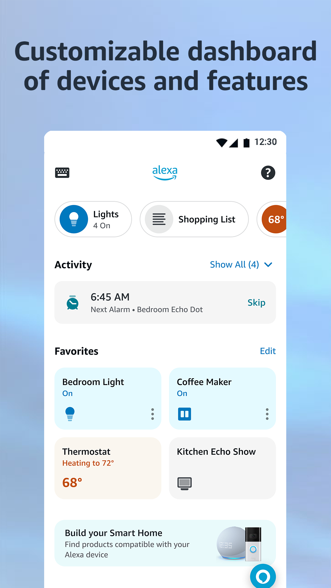 اسکرین شات 1 برنامه Amazon Alexa