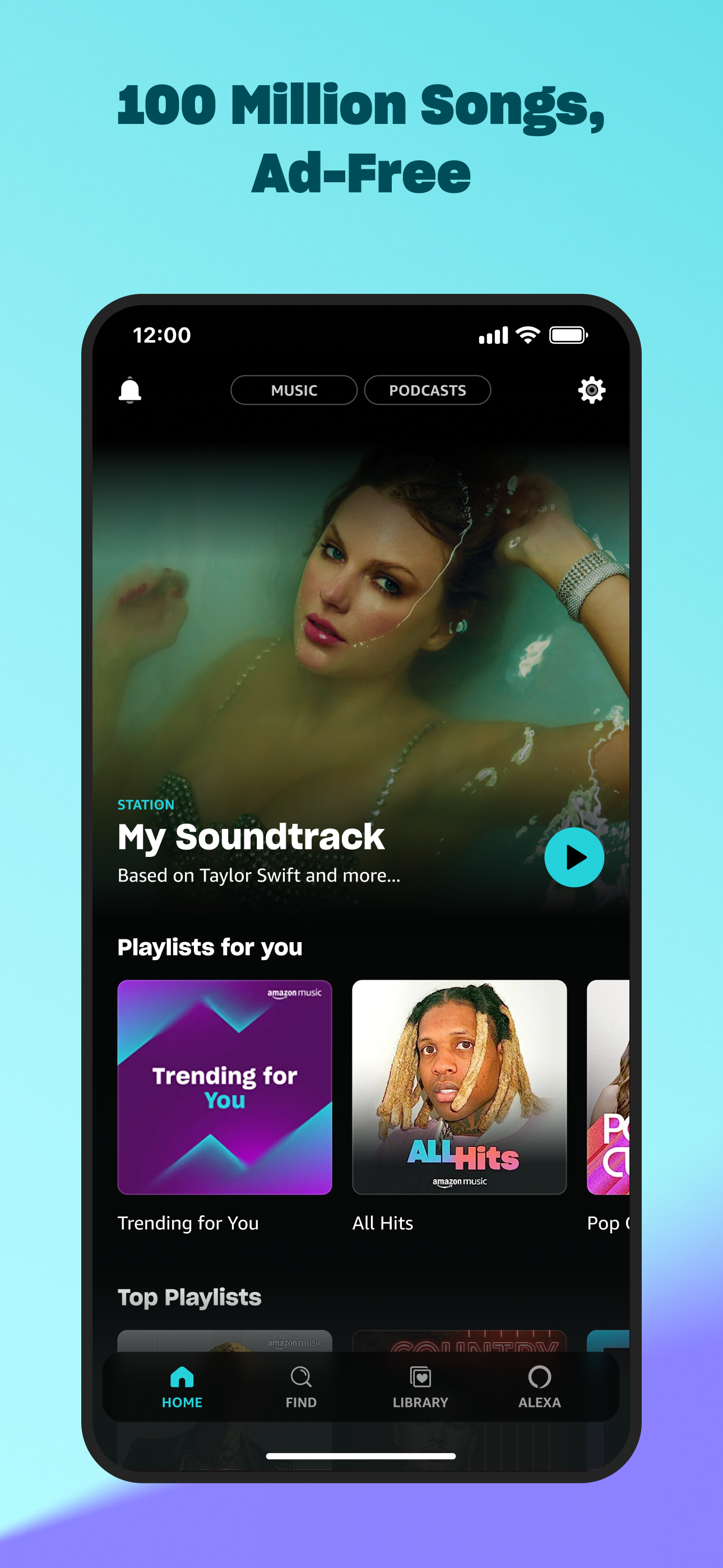 اسکرین شات 1 برنامه Amazon Music: Songs & Podcasts