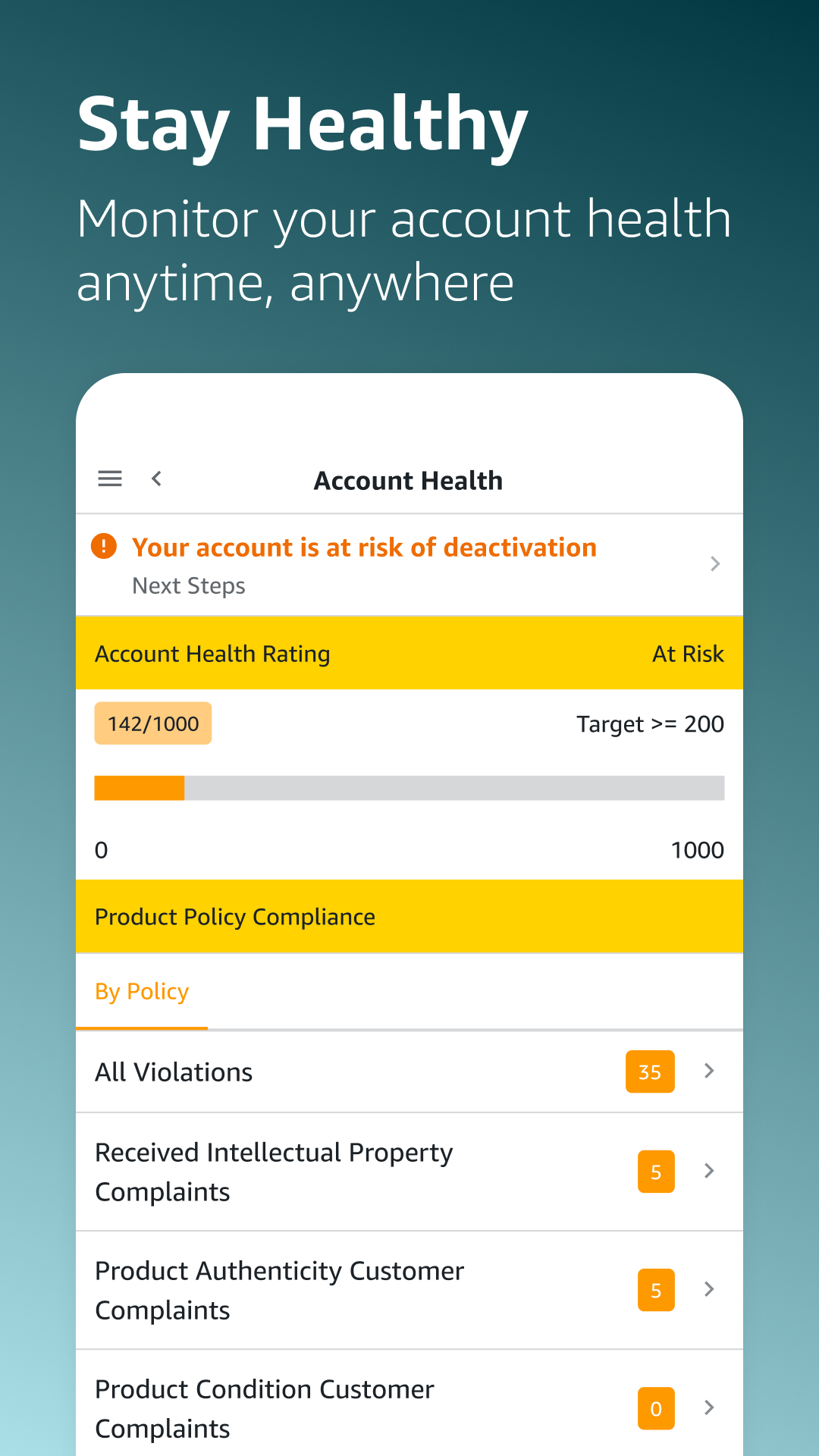 اسکرین شات 8 برنامه Amazon Seller