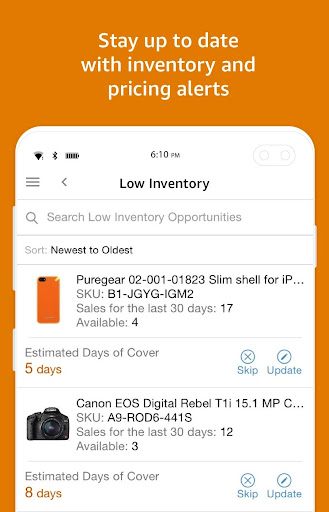 اسکرین شات 5 برنامه Amazon Seller: Sell on Amazon