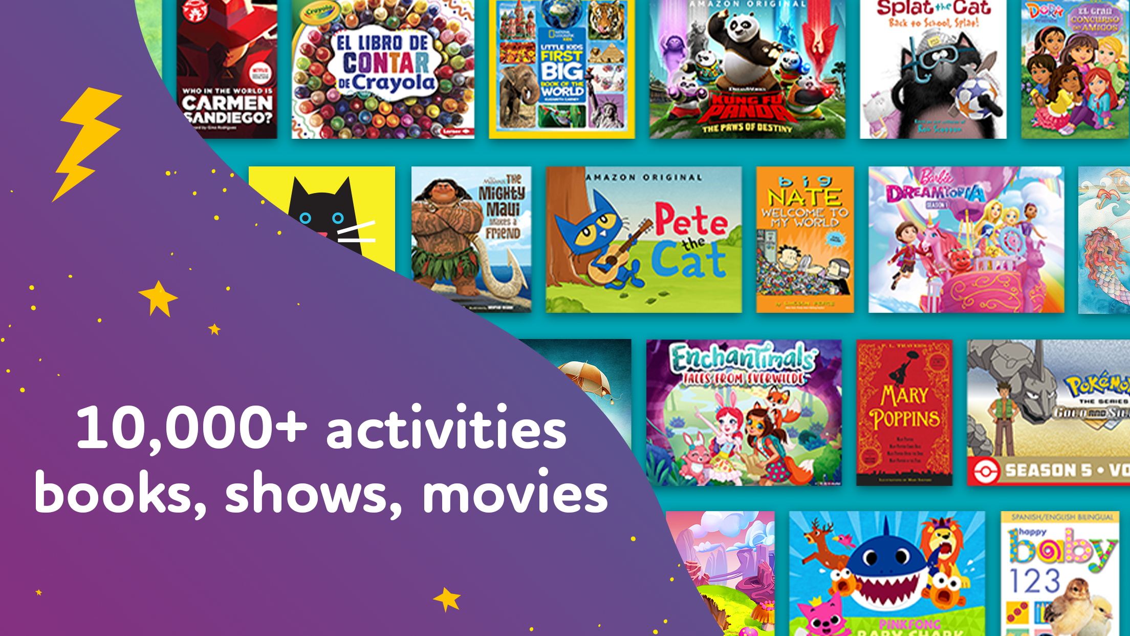 اسکرین شات 1 برنامه Amazon Kids+: Books, Videos…