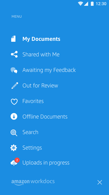 اسکرین شات 2 برنامه Amazon WorkDocs