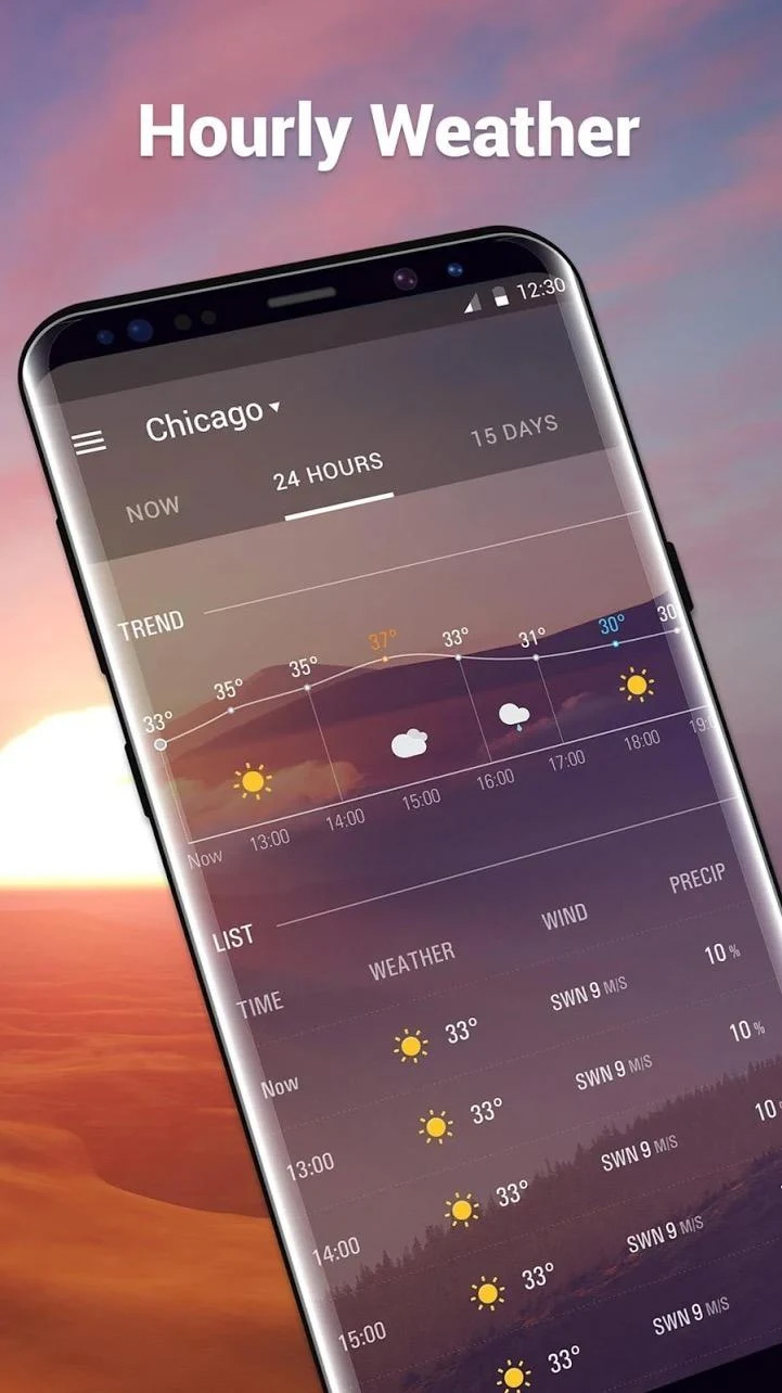 اسکرین شات 3 برنامه Amber Weather Elite
