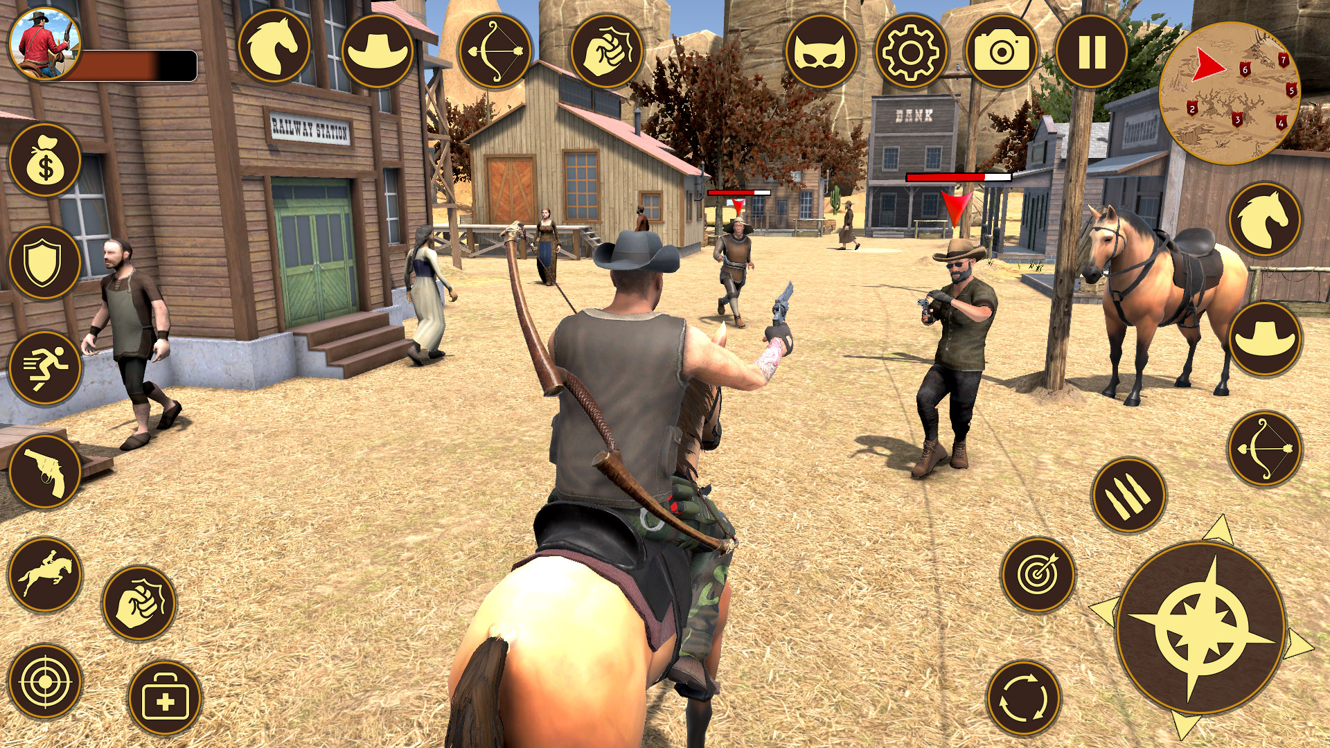 اسکرین شات 1 بازی Western Gunfitgher Cowboy Game