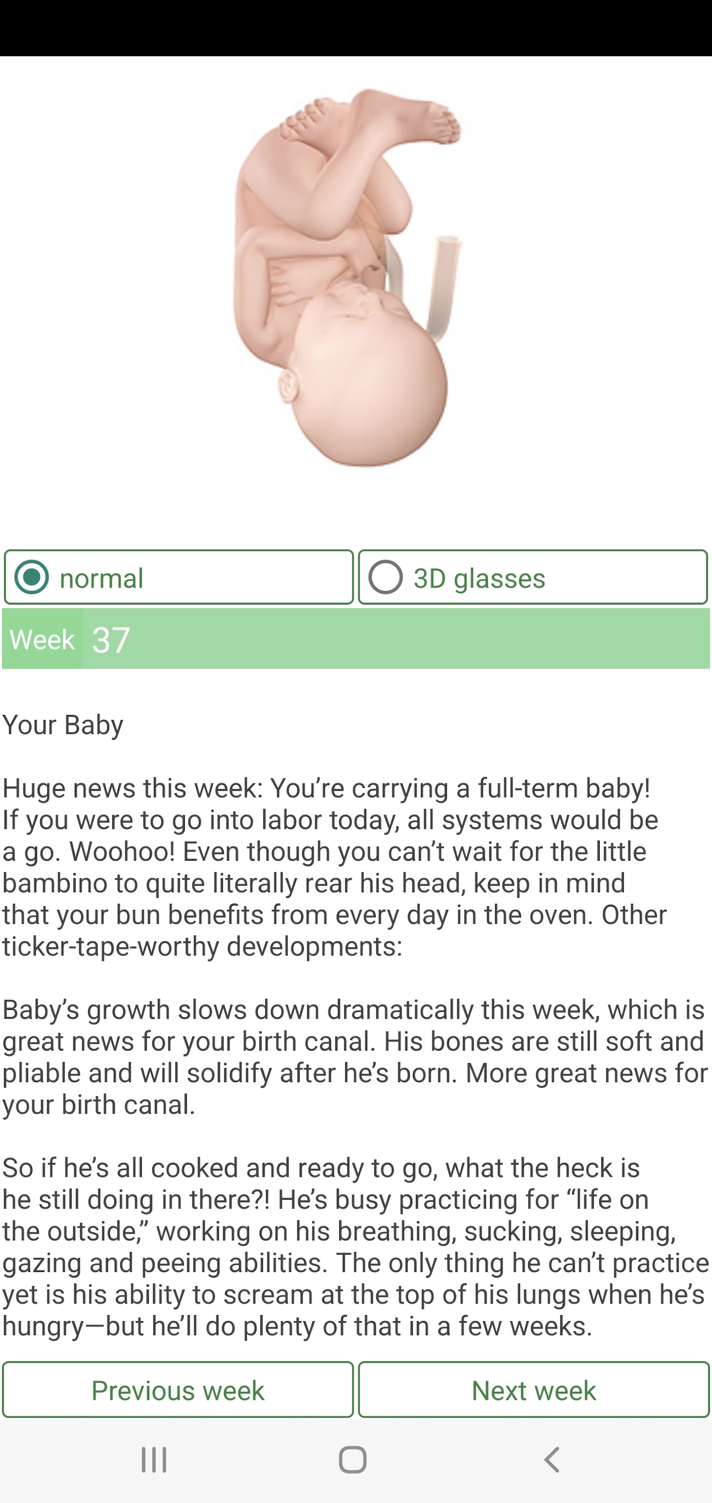 اسکرین شات 6 برنامه Pregnancy Due Date Calculator