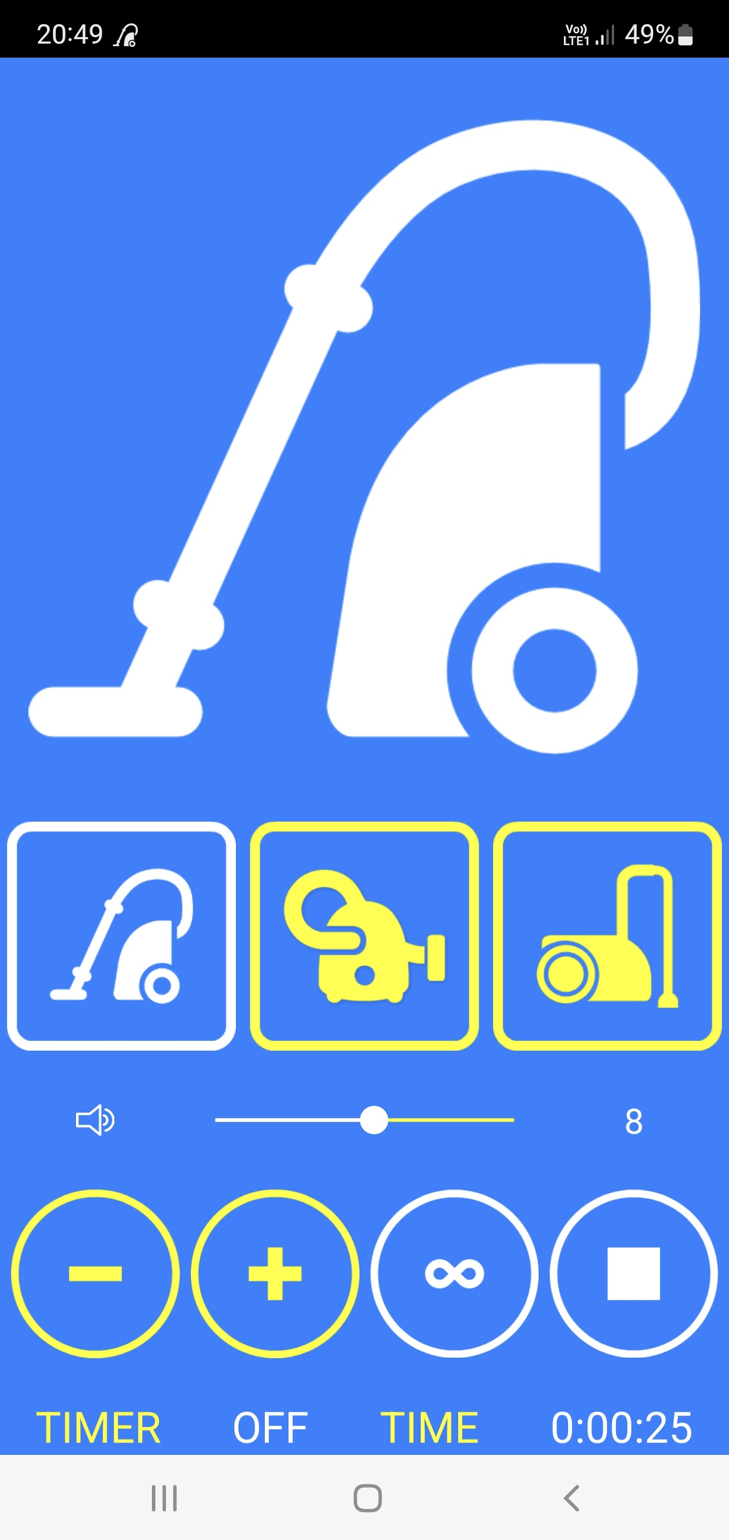 اسکرین شات 1 برنامه Vacuum Cleaner Sounds