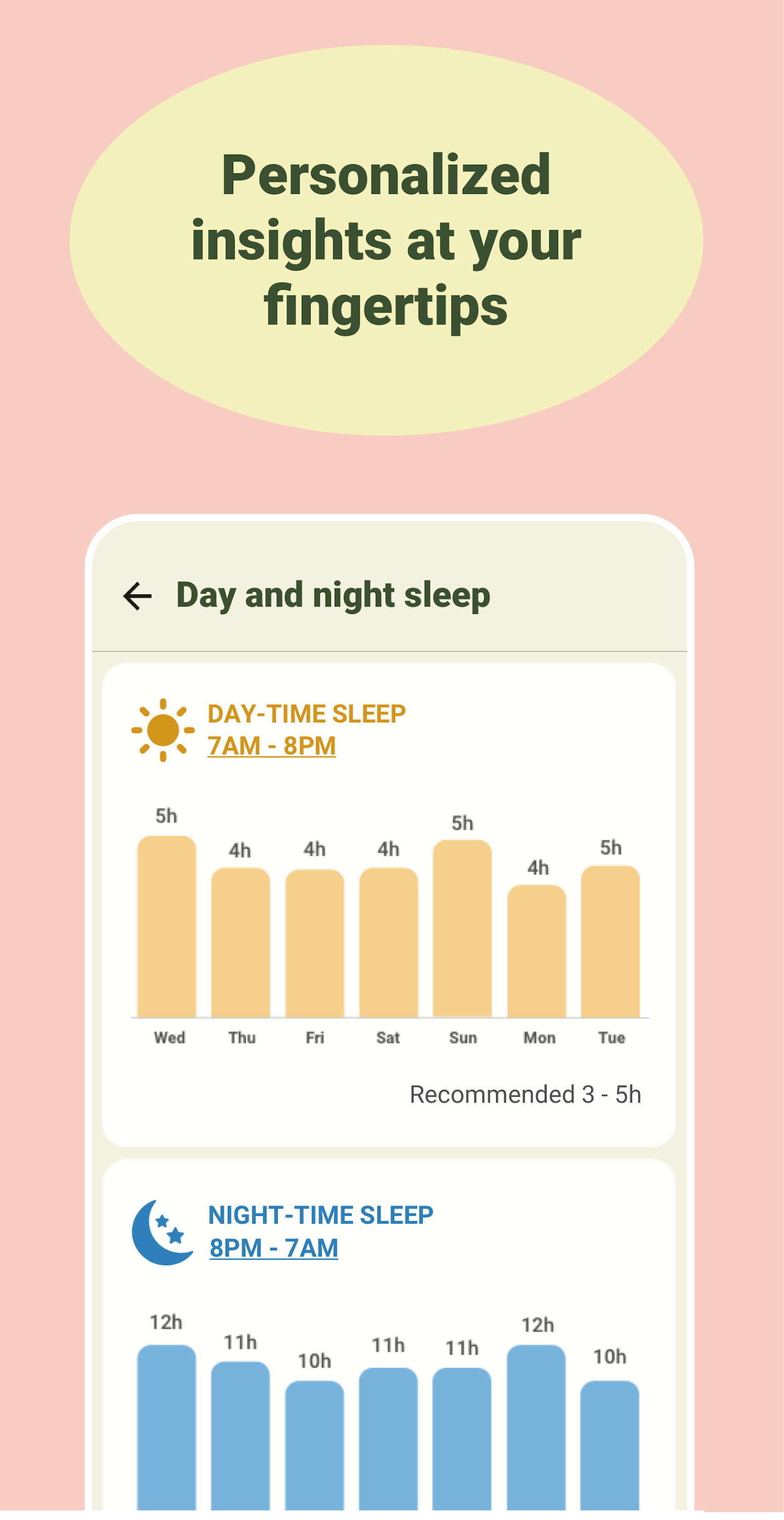 اسکرین شات 3 برنامه Baby tracker - feeding, sleep
