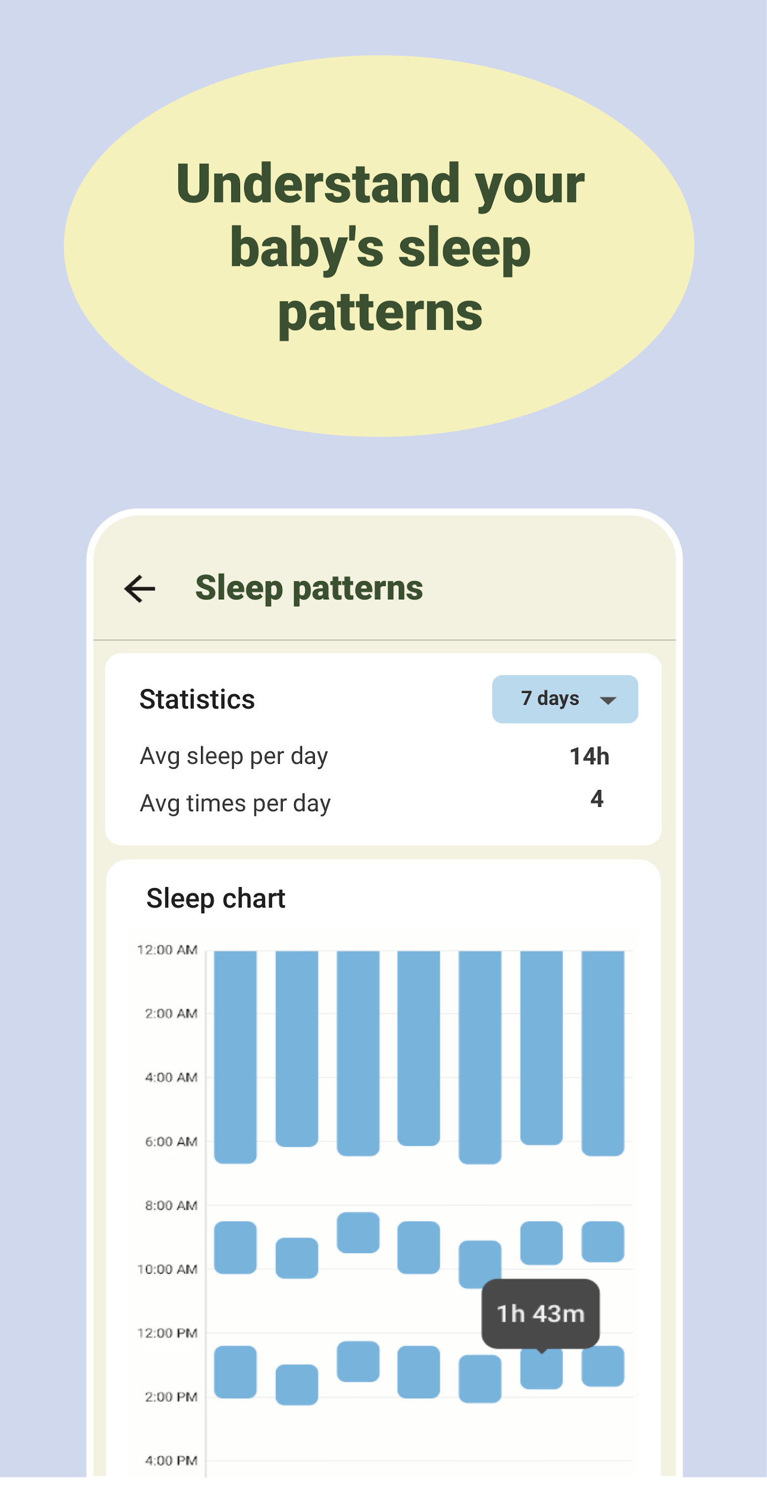 اسکرین شات 4 برنامه Baby tracker - feeding, sleep