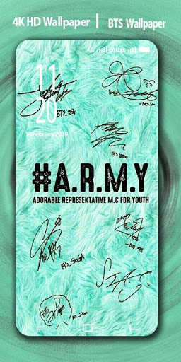 اسکرین شات برنامه BTS Wallpaper 1000+ Premium Background KPOP Super 4