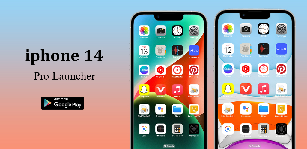 اسکرین شات 8 برنامه iPhone 14 Pro Launcher