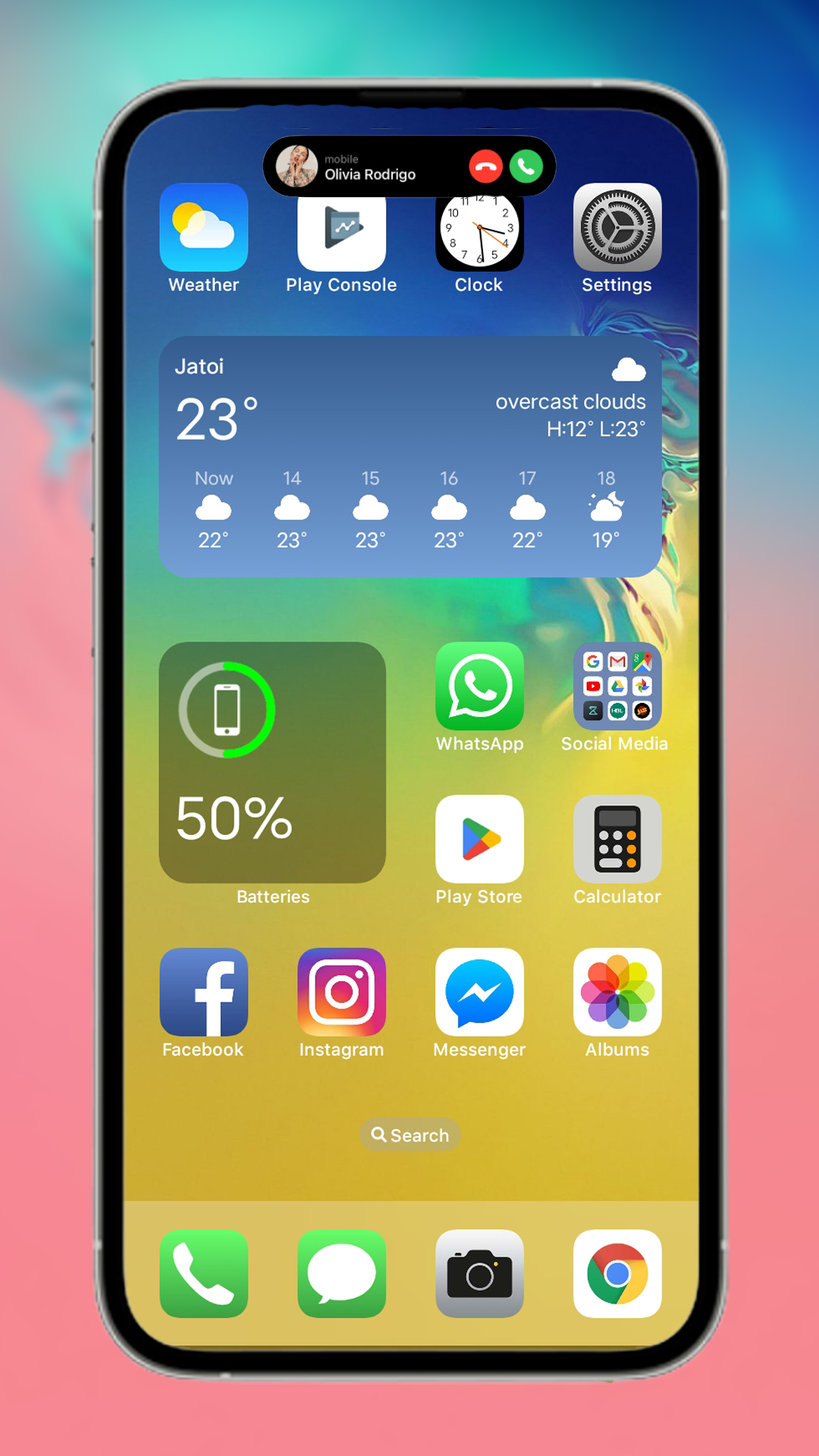 اسکرین شات 4 برنامه iPhone 14 Theme for Android