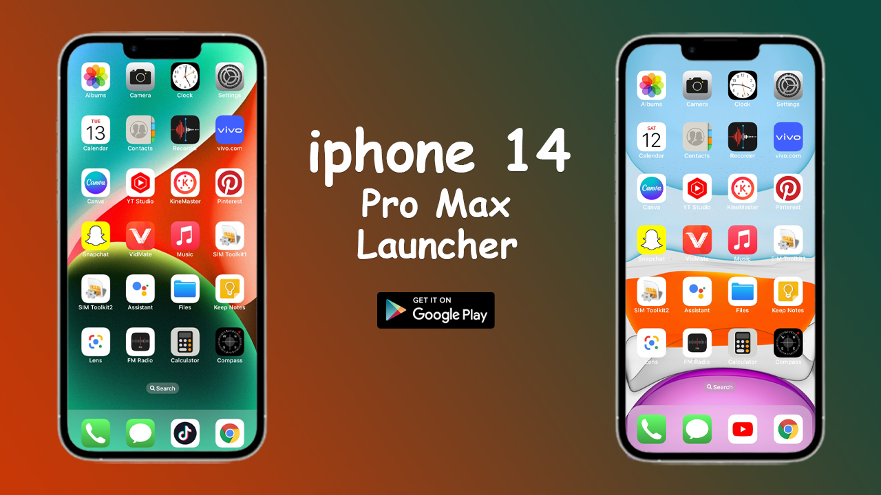 اسکرین شات 4 برنامه iphone 14 pro max launcher
