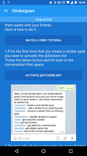 اسکرین شات 6 برنامه Stickergram (Telegram, WhatsApp Sticker Builder )