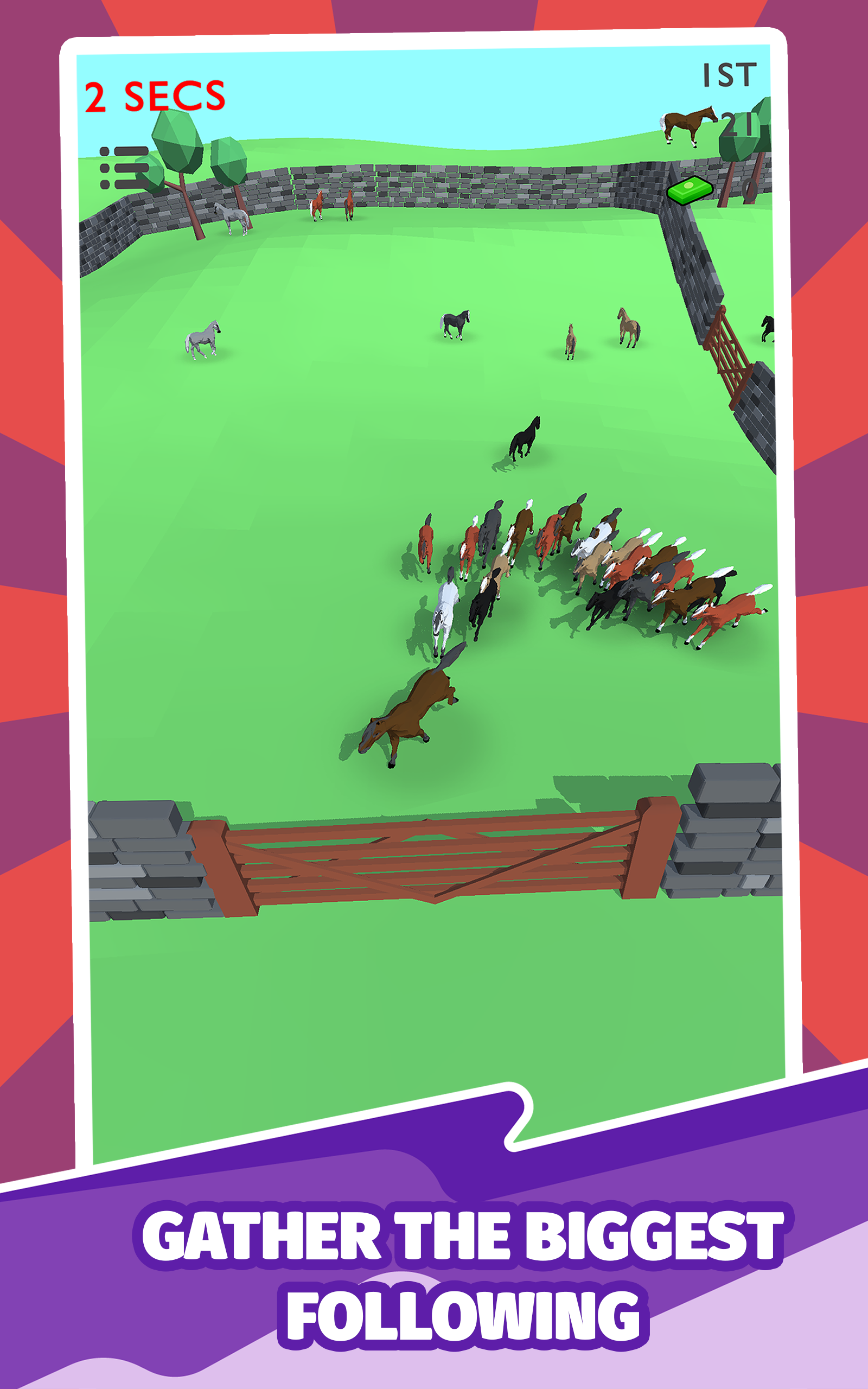 اسکرین شات 3 بازی HORSES.IO: Horse Herd Racing