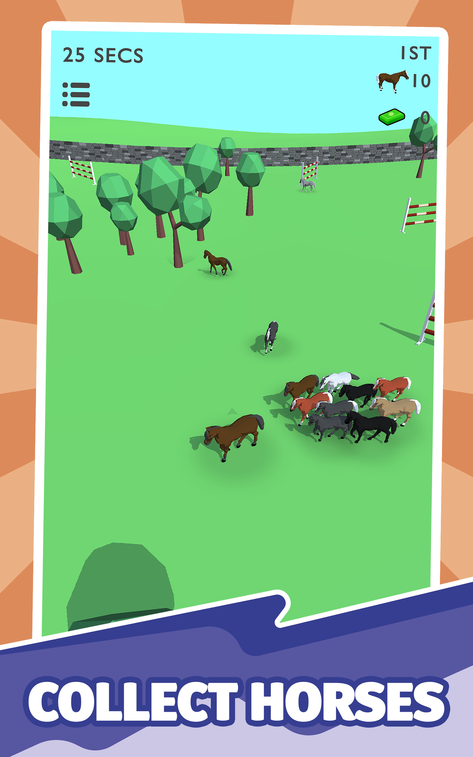اسکرین شات 2 بازی HORSES.IO: Horse Herd Racing