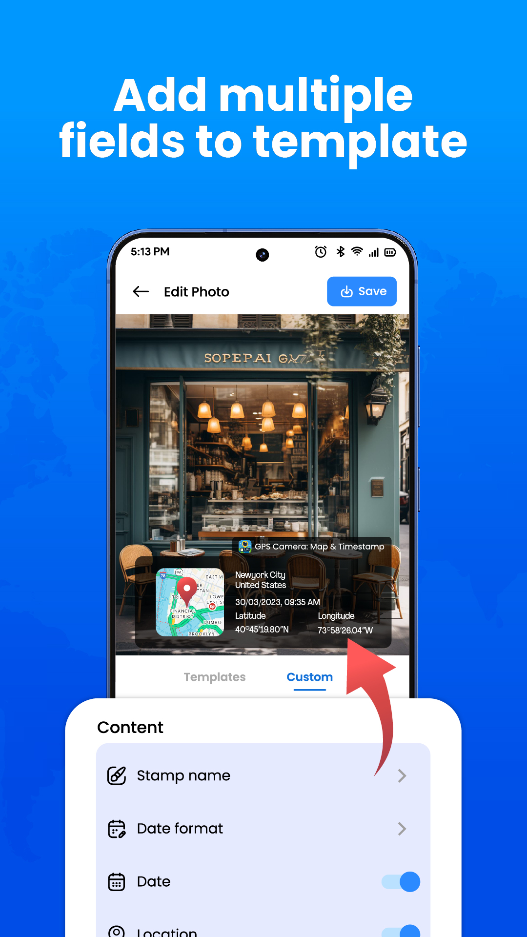 اسکرین شات 5 برنامه GPS Camera, Map & Timestamp