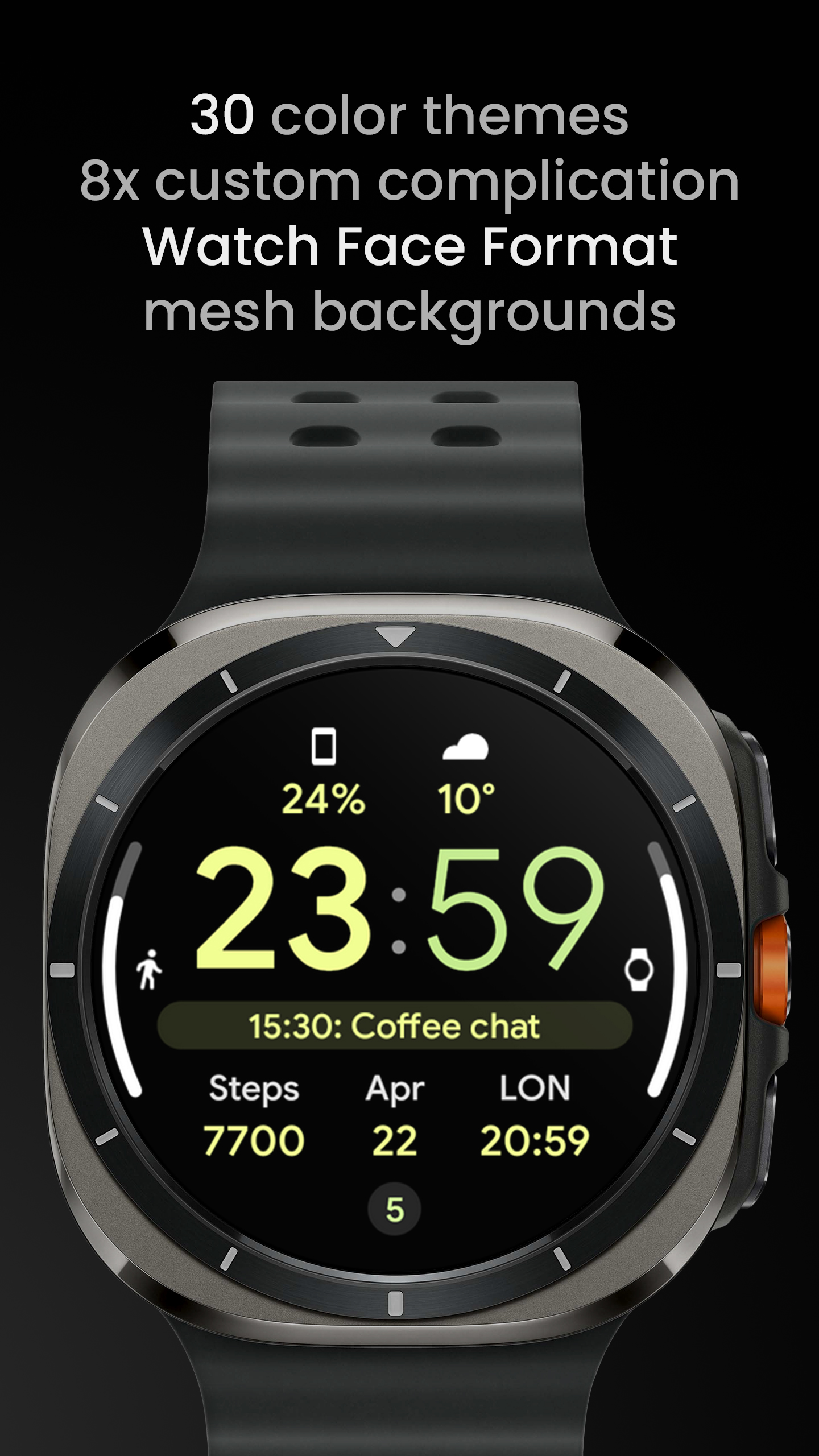 اسکرین شات 2 برنامه Digital Informer: Watch face