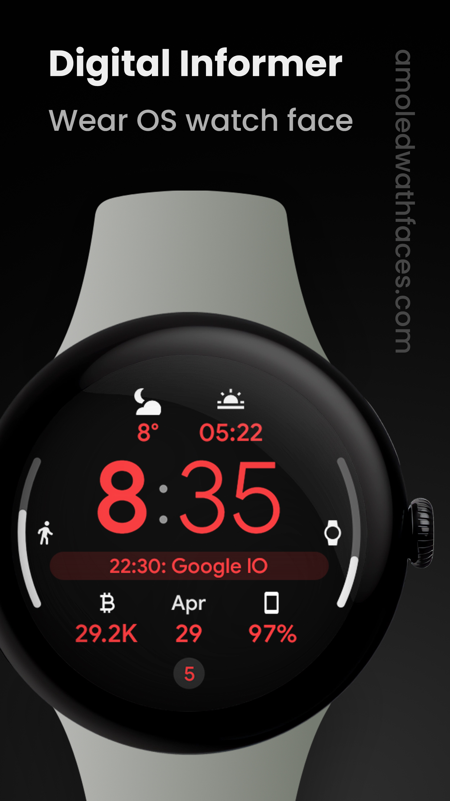 اسکرین شات 1 برنامه Digital Informer: Watch face