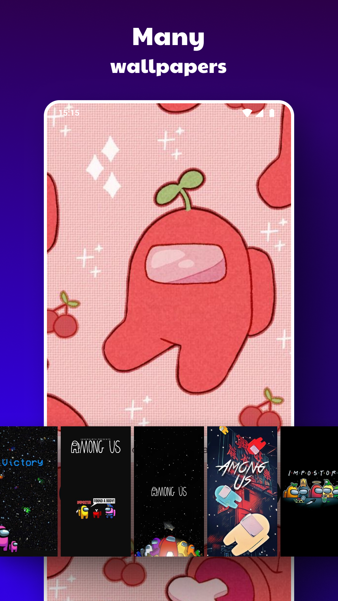 اسکرین شات 3 برنامه AmongLock Among Us Lock Screen
