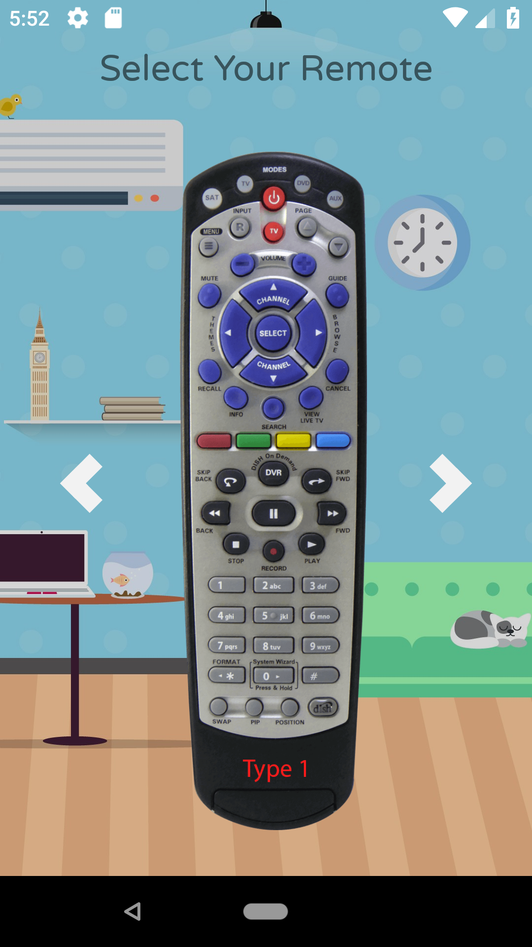 اسکرین شات 1 برنامه Remote For Dish Network