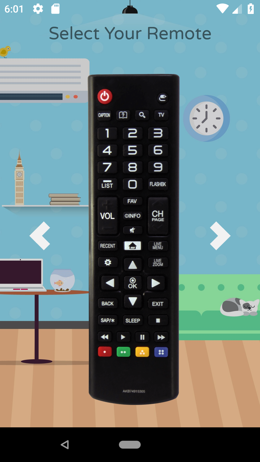 اسکرین شات 2 برنامه Remote Control For LG 32L TV