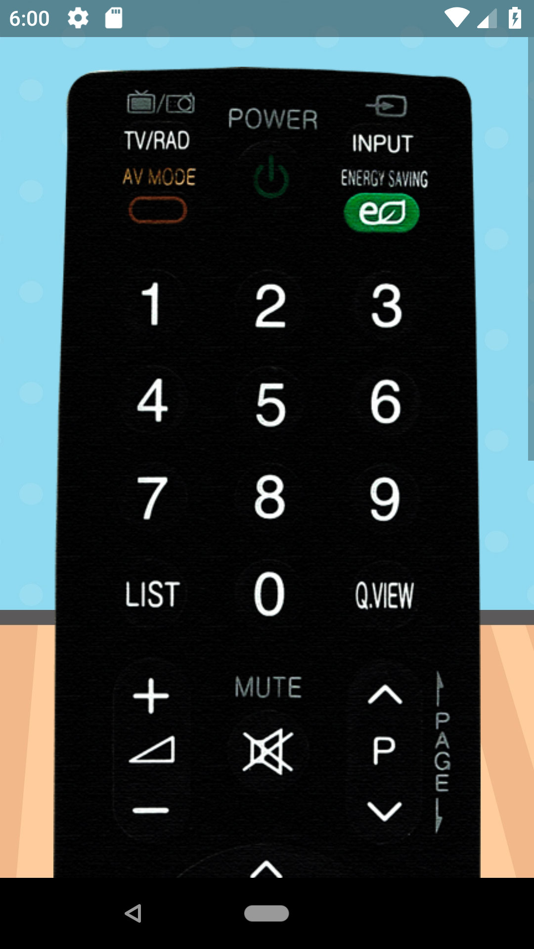 اسکرین شات 1 برنامه Remote Control For LG 32L TV