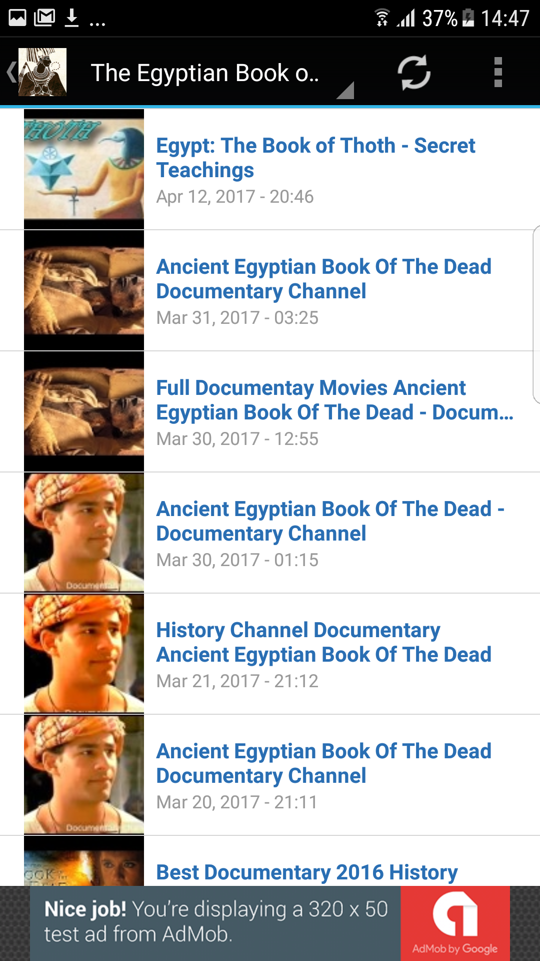 اسکرین شات 4 برنامه The Egyptian Book of Dead