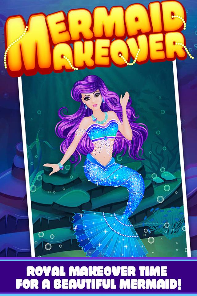 اسکرین شات 1 برنامه Royal Mermaid Princess Beauty Salon Makeover game