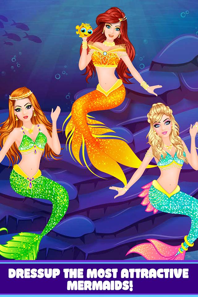 اسکرین شات 2 برنامه Royal Mermaid Princess Beauty Salon Makeover game
